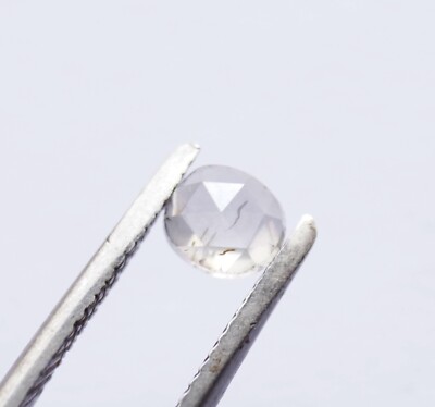 Paire De Diamants Naturels Bruts - Taille Rose - Couleur Sel Et Poivre Gris - Clarté I3 - 4.53 Mm