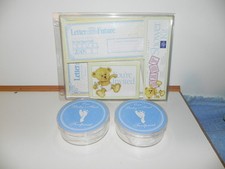 New 2 Baby's frist footprint and Time Capsule Theme Baby shower Kit