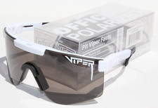 PIT VIPER The Official POLARIZED Sunglasses White/Gray Double Wide NEW