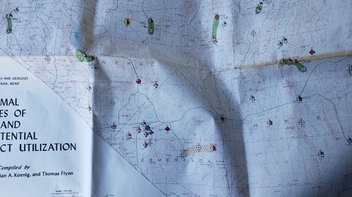 1979 MAP Geothermal Resources of Nevada & Their Potential for Direct Utilization - Picture 7 of 17