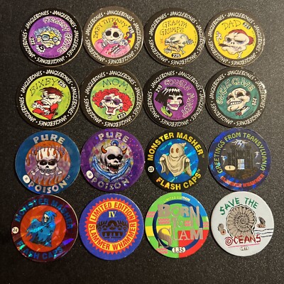 Lot De 19 Pogs - Collection Variée, Très Bon état
