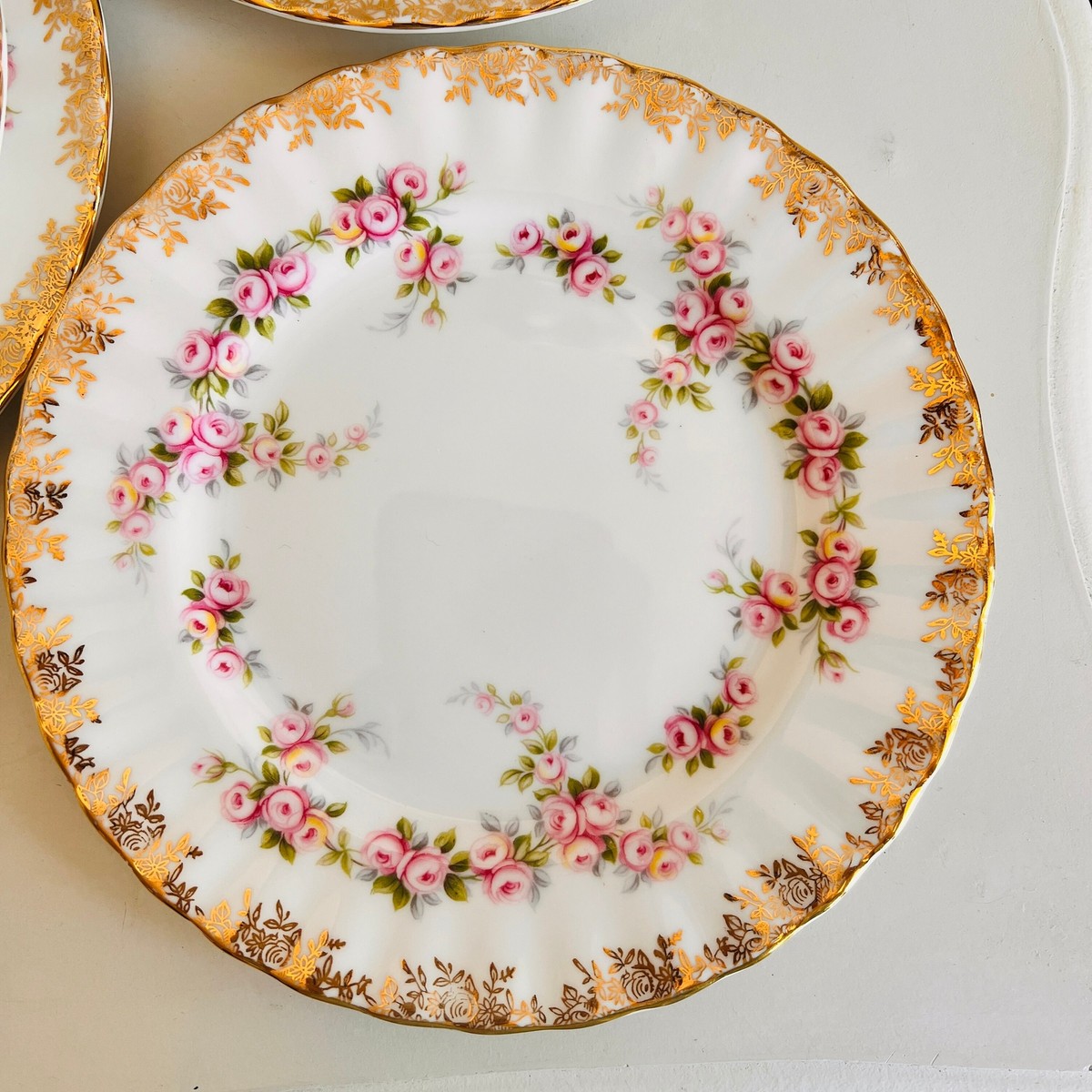 Original Royal Albert Dimity Rose Set Made in England 1969
