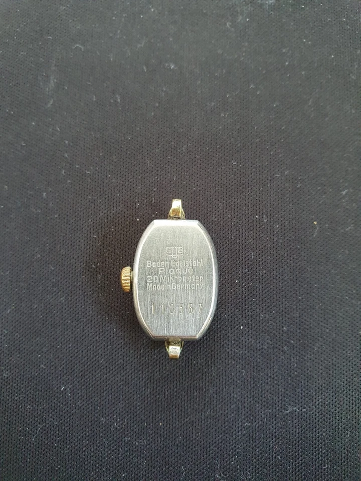 Reloj Alemán Chapado en Oro Glashütte 17 Rubis Vintage Raro para Piezas y Reparación Foto 2 de 4