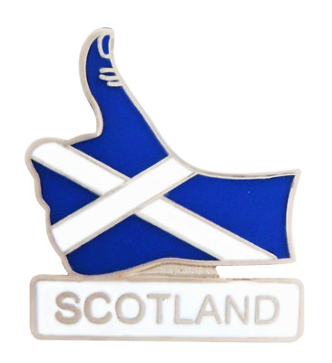 Schottland St Andrew's Saltire Daumen hoch Pin Anstecker
