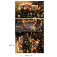 Muddy Mischief Decoupage Tissue Paper 3 Pack Redesign with Prima 19" x 30"