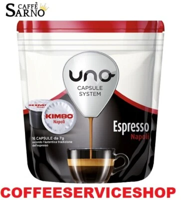 96 CAPSULE KIMBO UNO SYSTEM ESPRESSO NAPOLI ORIGINALI -1 CT -