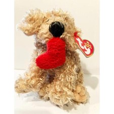 Lovesme the Brown Valentine Dog Ty Beanie Baby MWMT Collectible Retired