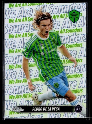 Pedro de la Vega 2024 Topps Chrome MLS #TT-10 Team Tags Seattle Sounders FC