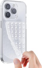 Klearlook Silicone Suction Cup Phone Case Mount Double Sided, Sticky Clear