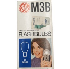 Vintage Camera Flashbulbs Flash Bulbs Bulb M3B M3 GE Sylvania Flashes Blue 10 ct