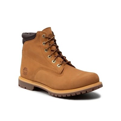 TIMBERLAND WOMEN'S 8.5 WATERVILLE 6 INCH WATERPROOF BOOTS WHEAT BROWN NIB