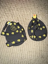 Black Logo Strap Sandals BABW Build A Bear Workshop Plush Shoes