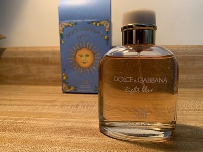 Light Blue Sun Pour Homme by Dolce & Gabbana 4.2oz/ 125ml EDT Spray discontinued