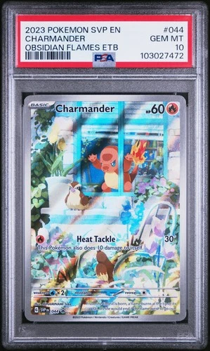 2023 POKEMON SVP EN-SV BLACK STAR PROMO #044 CHARMANDER PSA 10