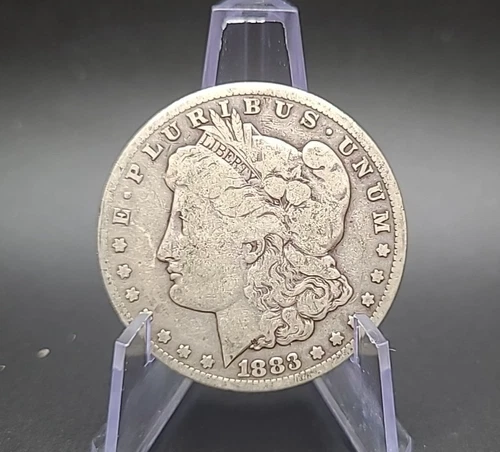 1883 CC Morgan Silver Dollar Vg