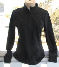Spyder Active Women  s Black Top Sweater 1/4 Zip Top M Athleisure Performance