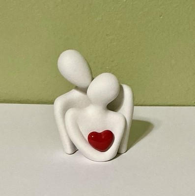 Hugging Couple Statues Ceramic Lover Figurine Characters New