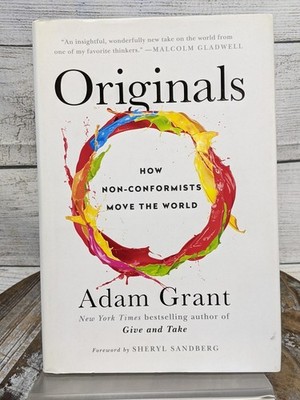 Originals: How Non-Conformists Move the World by Adam Grant Hardcover Book w/ DJ