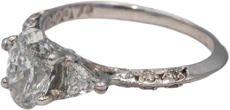 TACORI Platinum Diamond Engagement Wedding Ring 1.40CT w/ 1.05CT Center Size 6.5 Foto 2 de 4