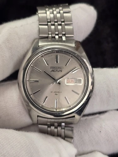 Vintage 1978 JDM SEIKO 5 Actus 21J Auto Gent's Watch 7019-7060 Runs *Read*