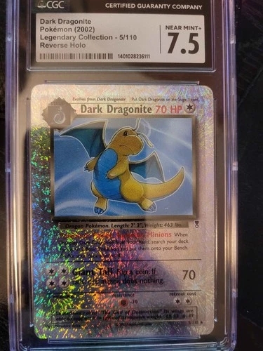 Dark Dragonite 5/110 Legendary Collection Reverse Holo CGC 7.5