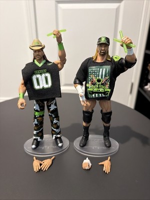 WWE Elite From the Vault Collection Shawn Michaels Triple H DX Ringside Loose