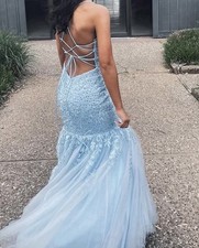 Light Blue Genos Prom Dress Size 4