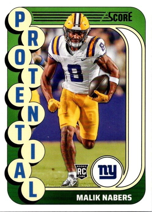 2024 Score - Protential Malik Nabers #4 (RC)