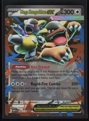 Mega Kangaskhan ex Double Rare Mega Evolution 104/132 Lightly Played