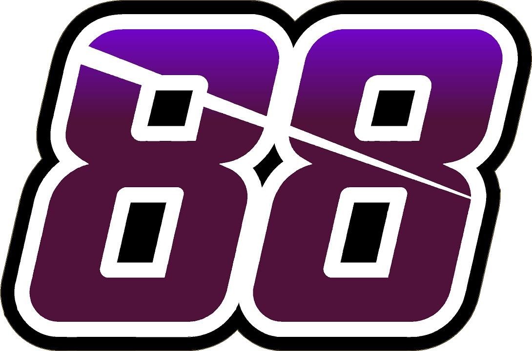 NEW FOR 2026 #88 Conner Zilisch Racing Sticker Decal - SM thru XL