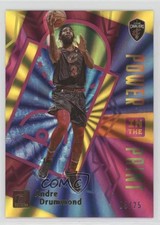 2020 Panini Donruss Power in the Paint Yellow Laser 8/25 Andre Drummond #7 zx9