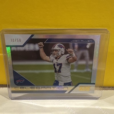 2021 Panini Score Josh Allen Celebration Card /50 No.C17 Buffalo Bills