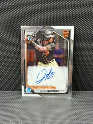 2024 Bowman Chrome Cesar Quintas 1st Base Auto #CPA-CQ Giants Prospect