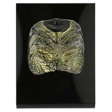 GlassOfVenice Murano Glass Venetian Carnival Mask - Black Bauta