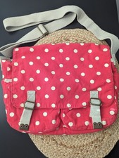CATH KIDSTON ** RED **SATCHEL Across BODY BAG BUTTON SPOT Design* IMMACULATE