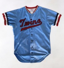 1972 Minnesota Twins Wilson Prototype Powder Blue Jersey Size 42 Authentic READ