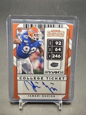 2020 Panini Contenders Draft Jabari Zuniga RC AUTO #213 College Ticket FLORIDA