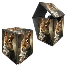 for MTG Commander Deck Box, Card Storage Box Fits 100+ Sleeved Cards, PU Leat...