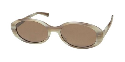 NEW SALT NADINE SUNGLASSES PLASTIC WOMENS JAPAN BROWN 52-18-142 MH OVAL FULL-RIM