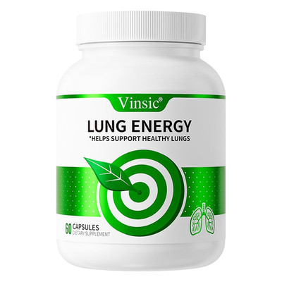 Lung Support: Vinsic Lung Energy Capsules with Plant Extracts, 60Ct