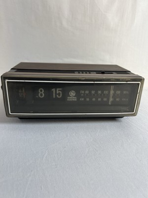 GE アラームクロック used GE General Electric Vintage Alarm Clock Radio Flip Clock Rolling
