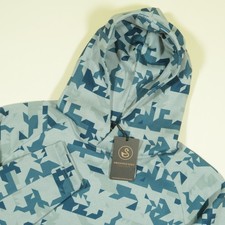 Swannies Matthew Hoodie Mens L Blue Golf Digi Camo Polyester Fleece New