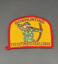 Vintage Bowhunting The Ultimate Challenge Embroidered Patch