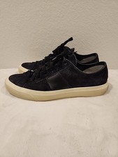 TOM FORD Cambridge Lace Up Suede Sneakers Shoes 10 Navy Casual Dress