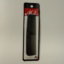 Vintage ACE Hard Rubber 5  Pocket Comb New Sealed USA Made