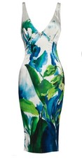 SALE! $4,500 STATEMENT! ROBERTO CAVALLI ITALY Silk $4500 dress size 42
