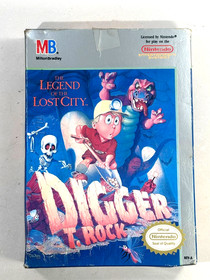 Digger T. Rock: The Legend of the Lost City (Nintendo NES) with Box