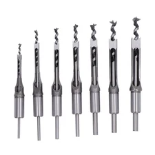 7 Pcs Hole Drill Bit 7 Sizes Adjustable Mortiser Press Attachments Tool For DIY