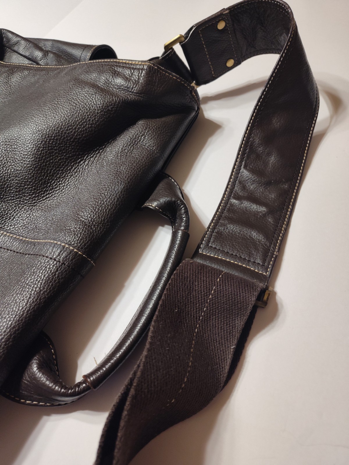 Ameri Leather Brown messenger bag - image 8