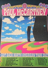 OFFICIAL PAUL MCCARTNEY GOT BACK NORTH AMERICAN TOUR 2025 POSTER BEATLES WINGS